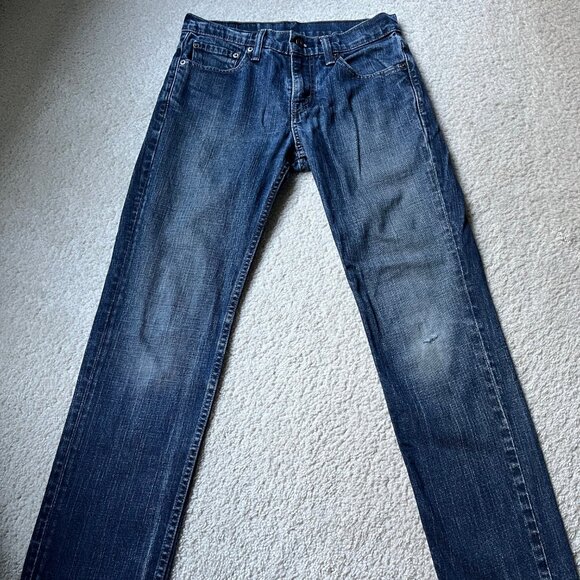 Levi's 501 Jeans Mens 29x30 Blue Slim Zip Fly Medium Wash - Used, See Photos - Picture 1 of 7